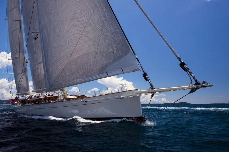 a sailboat on the water aboard KAMAXITHA Yacht for Sale