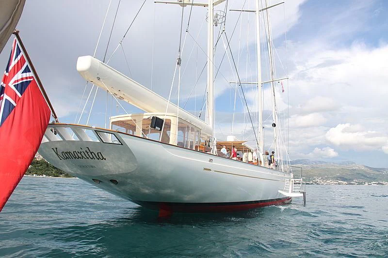 a boat in the water aboard KAMAXITHA Yacht for Sale