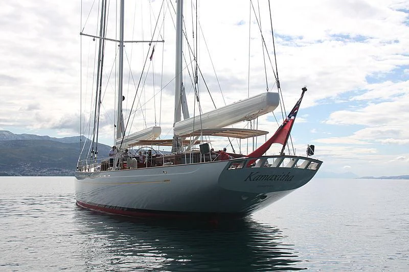 a boat on the water aboard KAMAXITHA Yacht for Sale