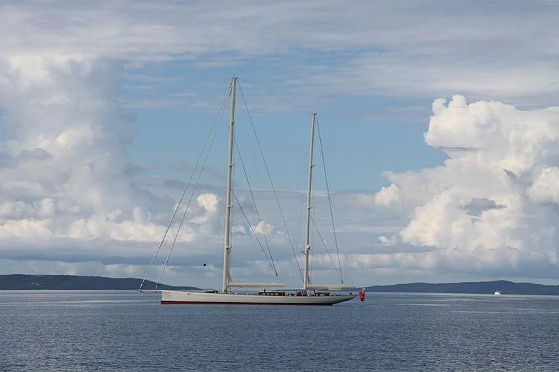 a sailboat on the water aboard KAMAXITHA Yacht for Sale