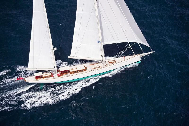 a sailboat on the water aboard KAMAXITHA Yacht for Sale