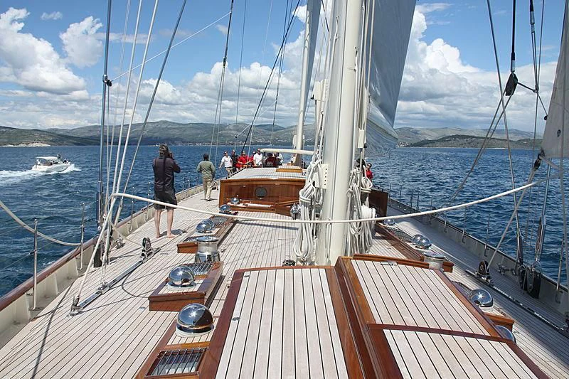 a boat on the water aboard KAMAXITHA Yacht for Sale