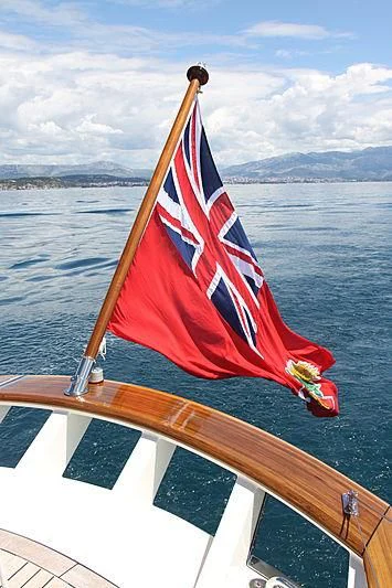 a boat on a railing aboard KAMAXITHA Yacht for Sale