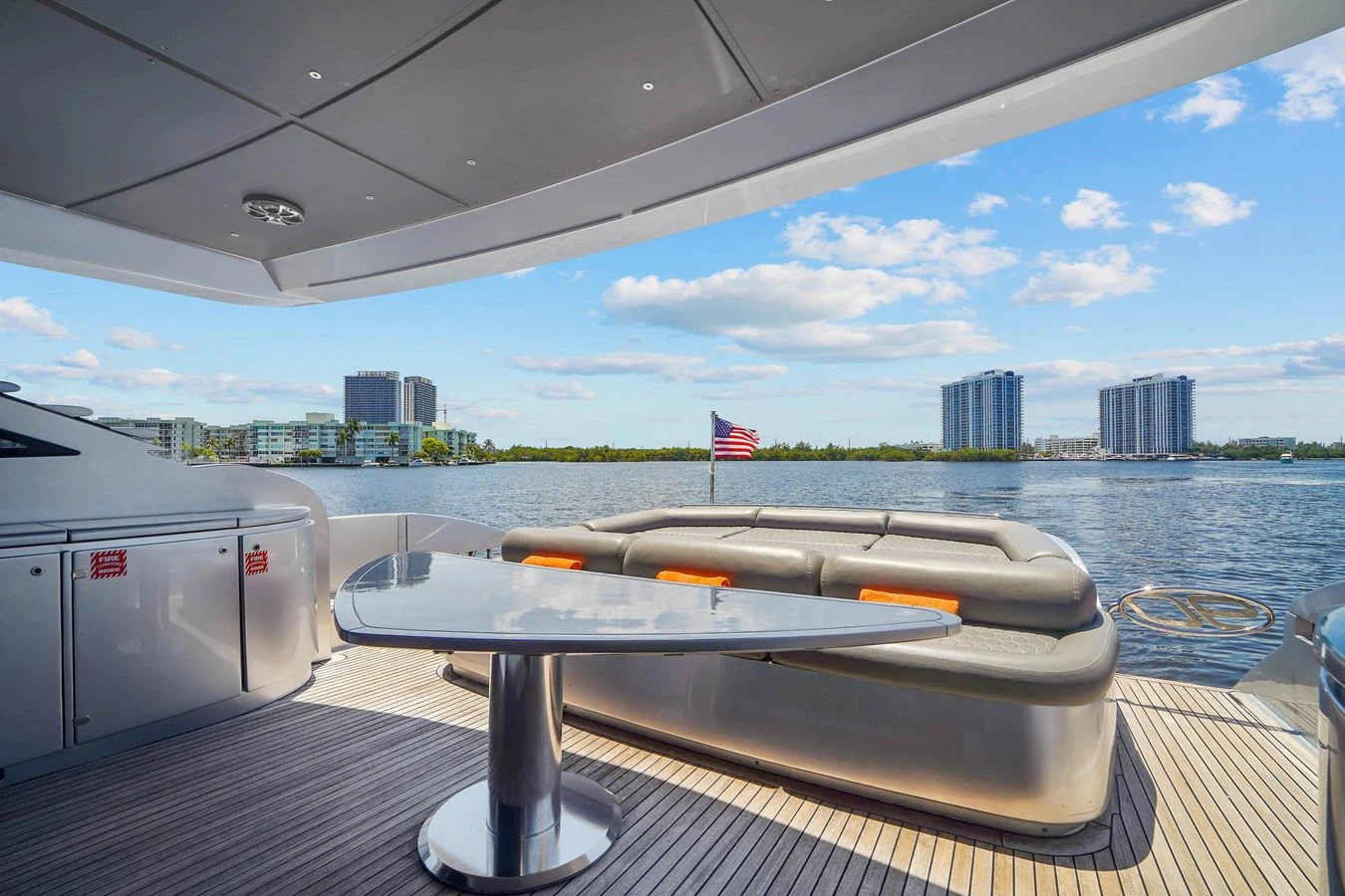 a boat on a boat aboard JERICO V Yacht for Sale