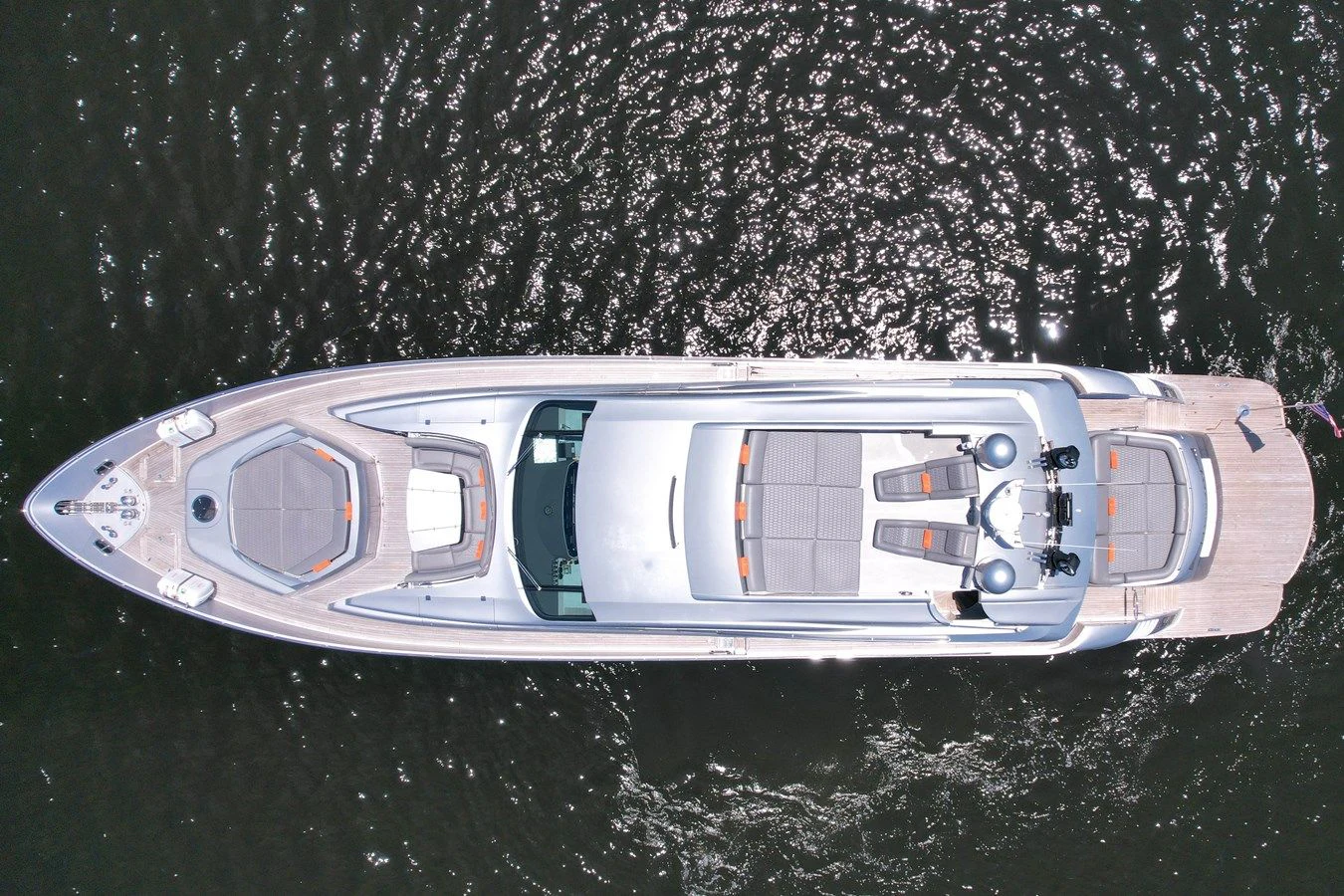a boat in the water aboard JERICO V Yacht for Sale