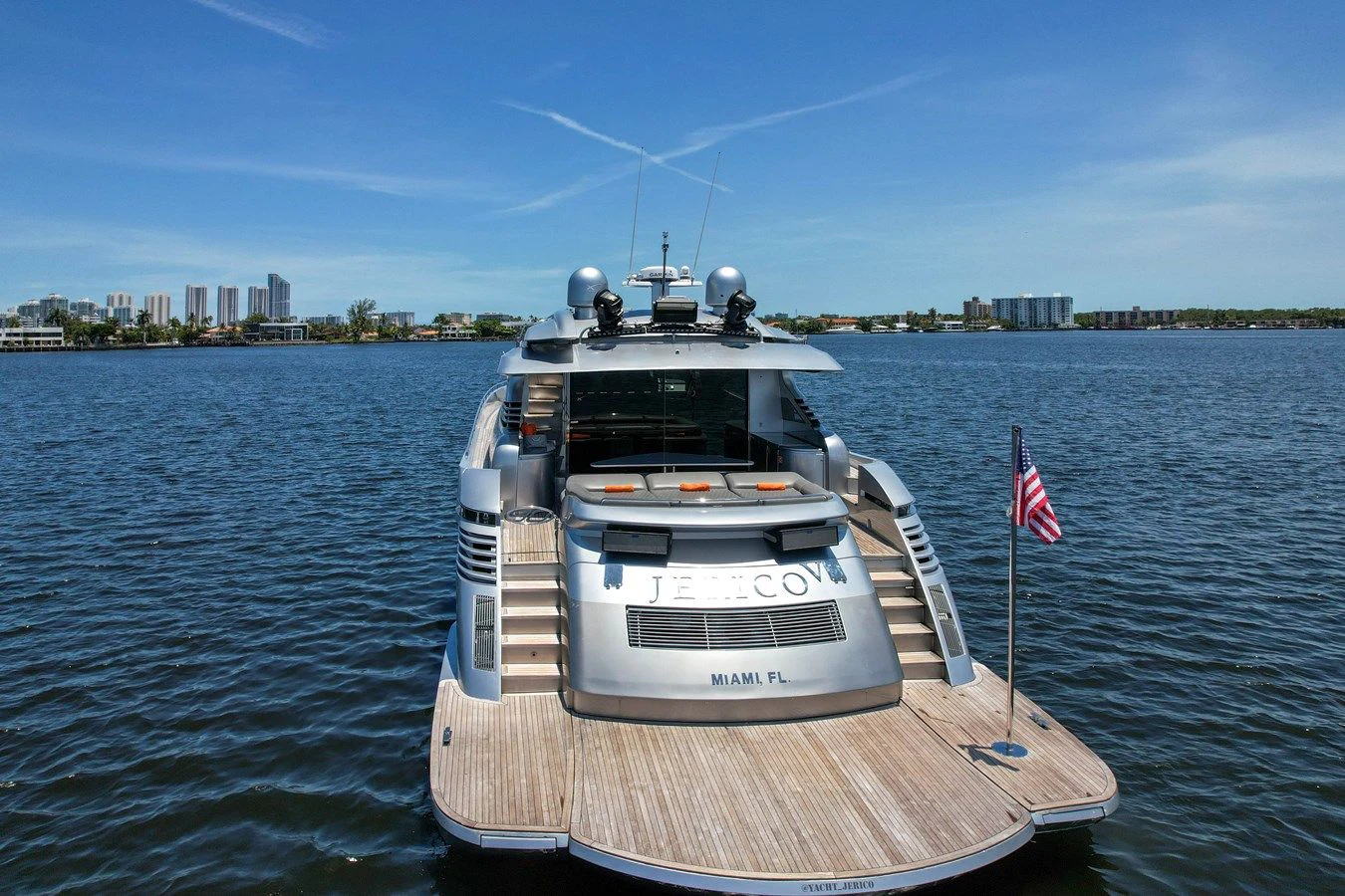 a boat on the water aboard JERICO V Yacht for Sale