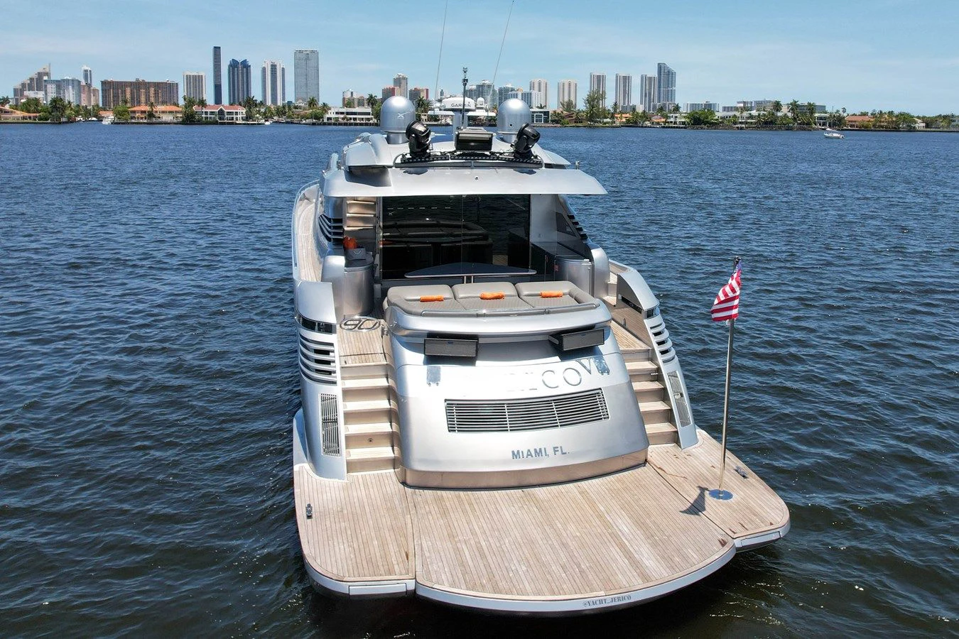 a boat on the water aboard JERICO V Yacht for Sale