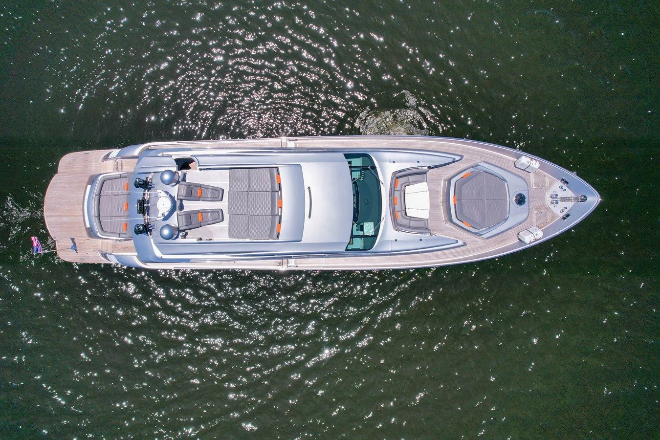 a boat on the water aboard JERICO V Yacht for Sale