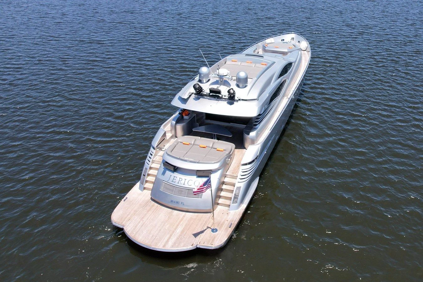 a boat on the water aboard JERICO V Yacht for Sale