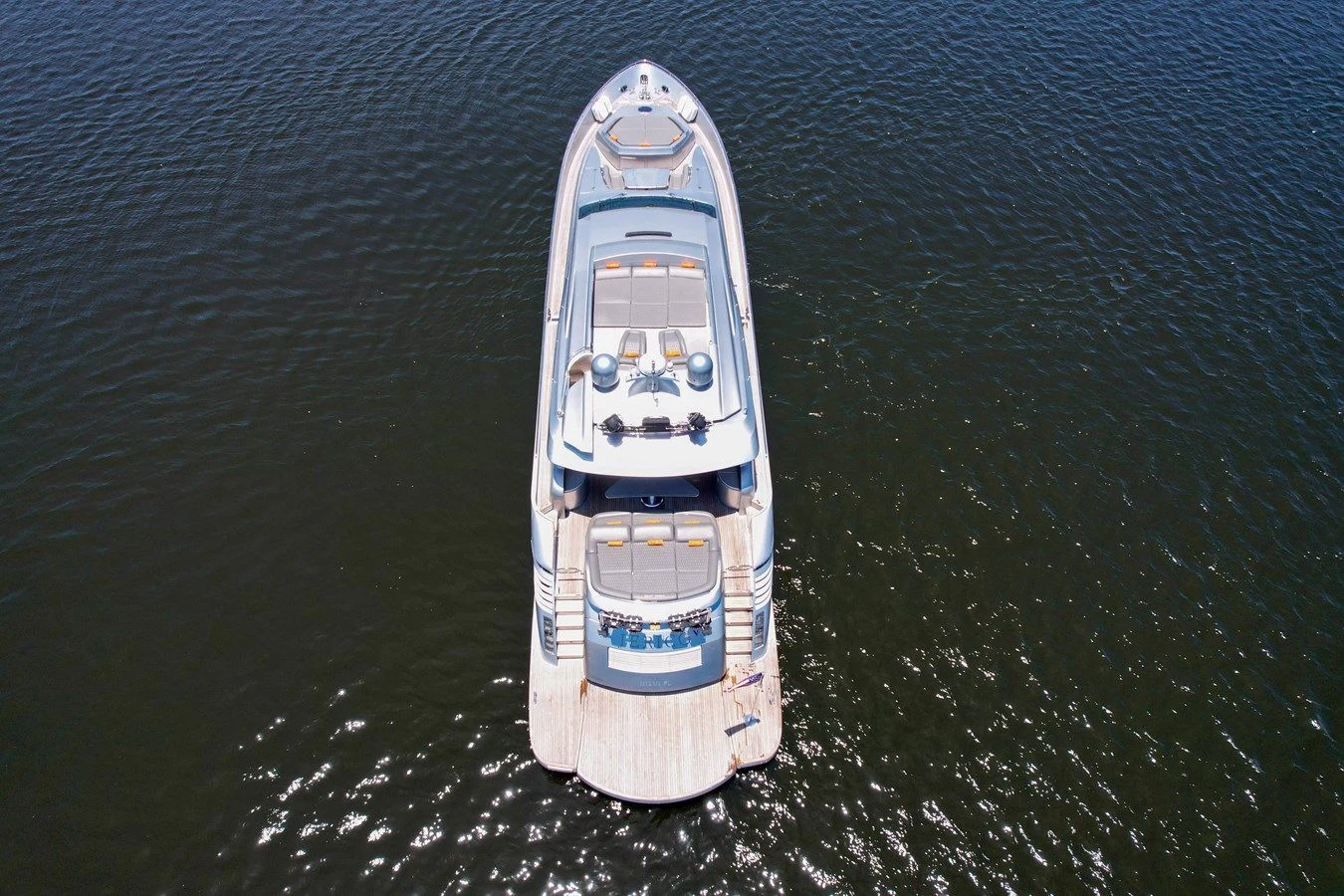a ship in the water aboard JERICO V Yacht for Sale