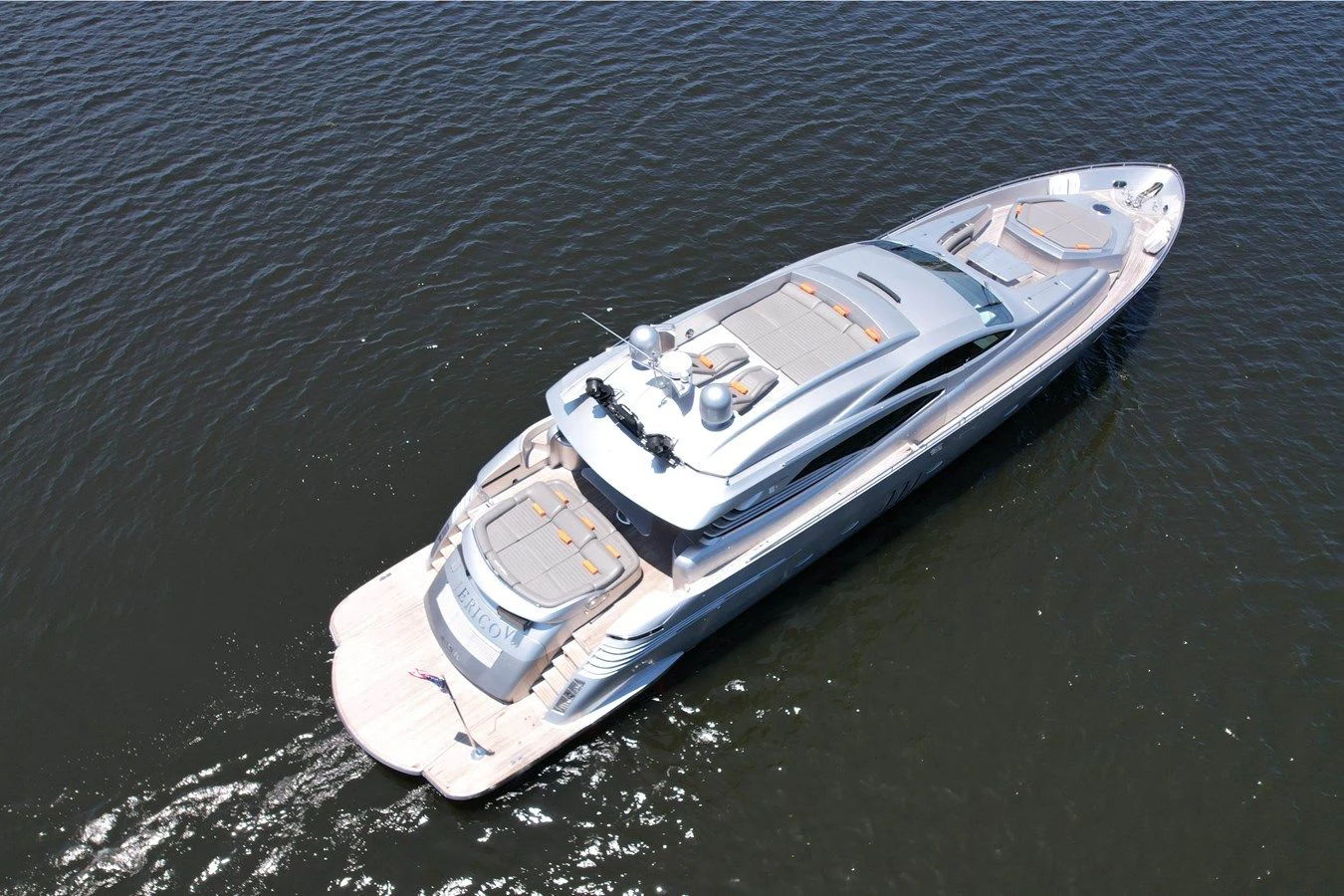 a boat on the water aboard JERICO V Yacht for Sale
