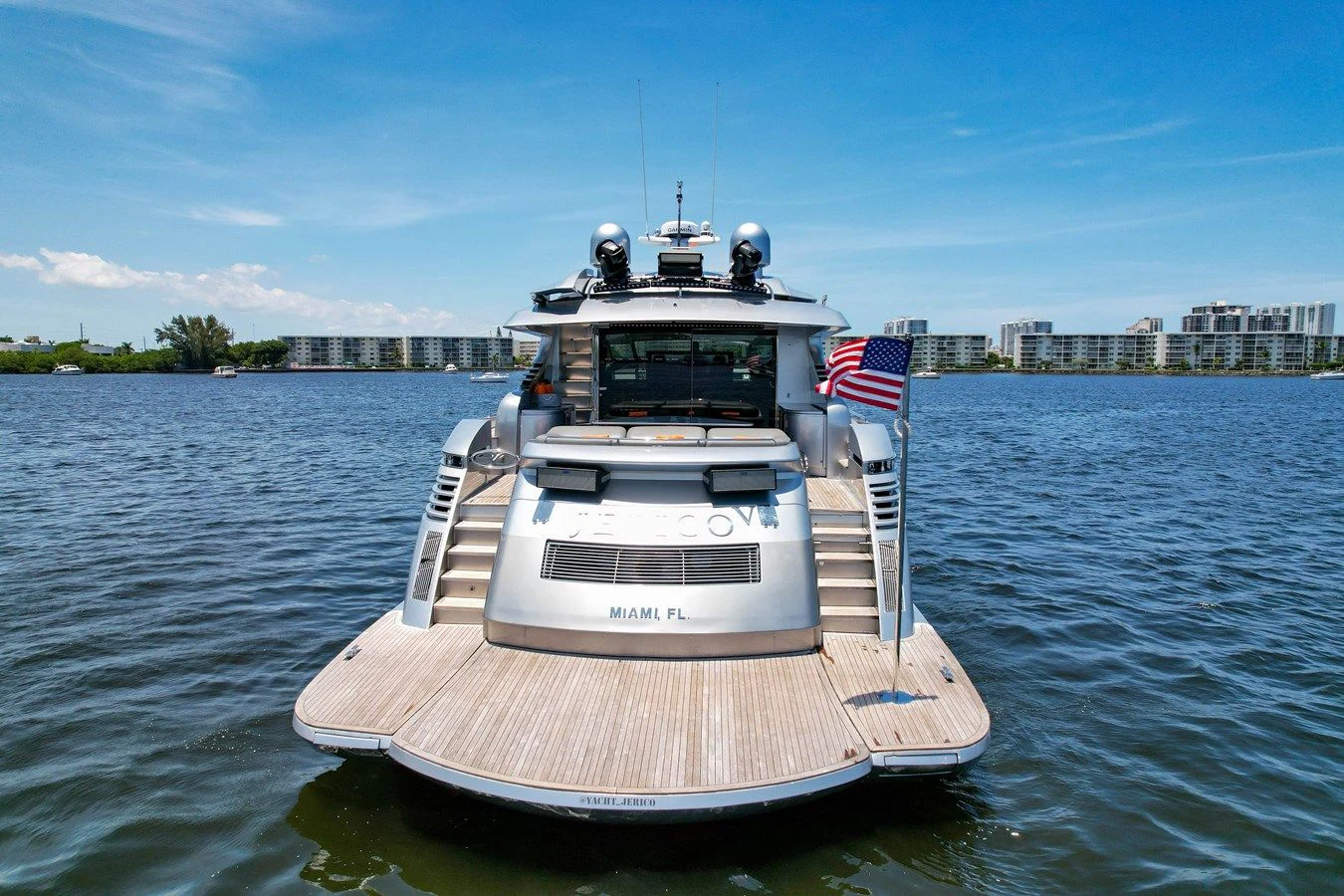 a boat on the water aboard JERICO V Yacht for Sale
