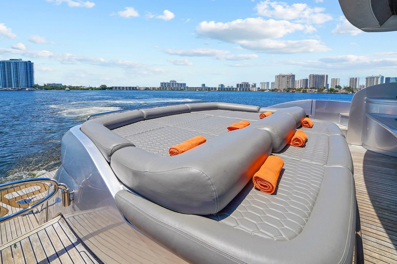 a boat on the water aboard JERICO V Yacht for Sale
