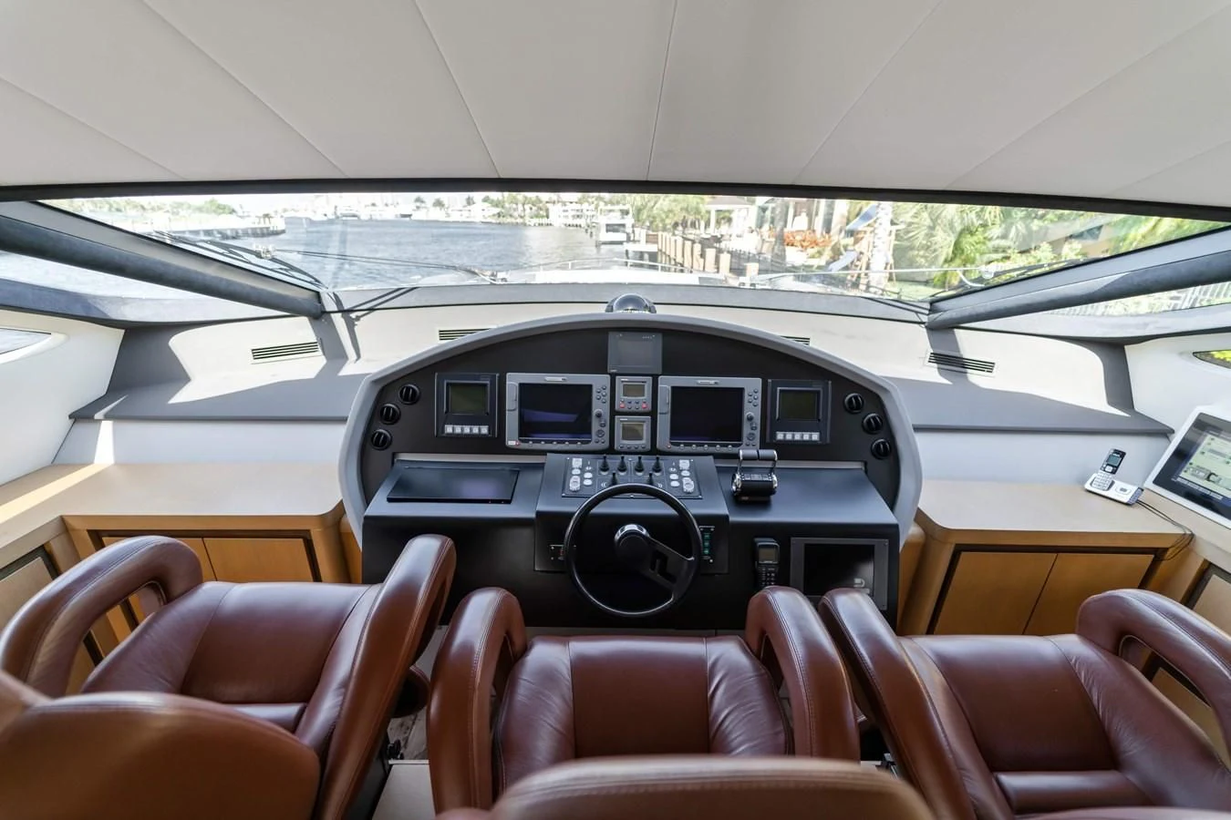 inside of a vehicle aboard JERICO V Yacht for Sale