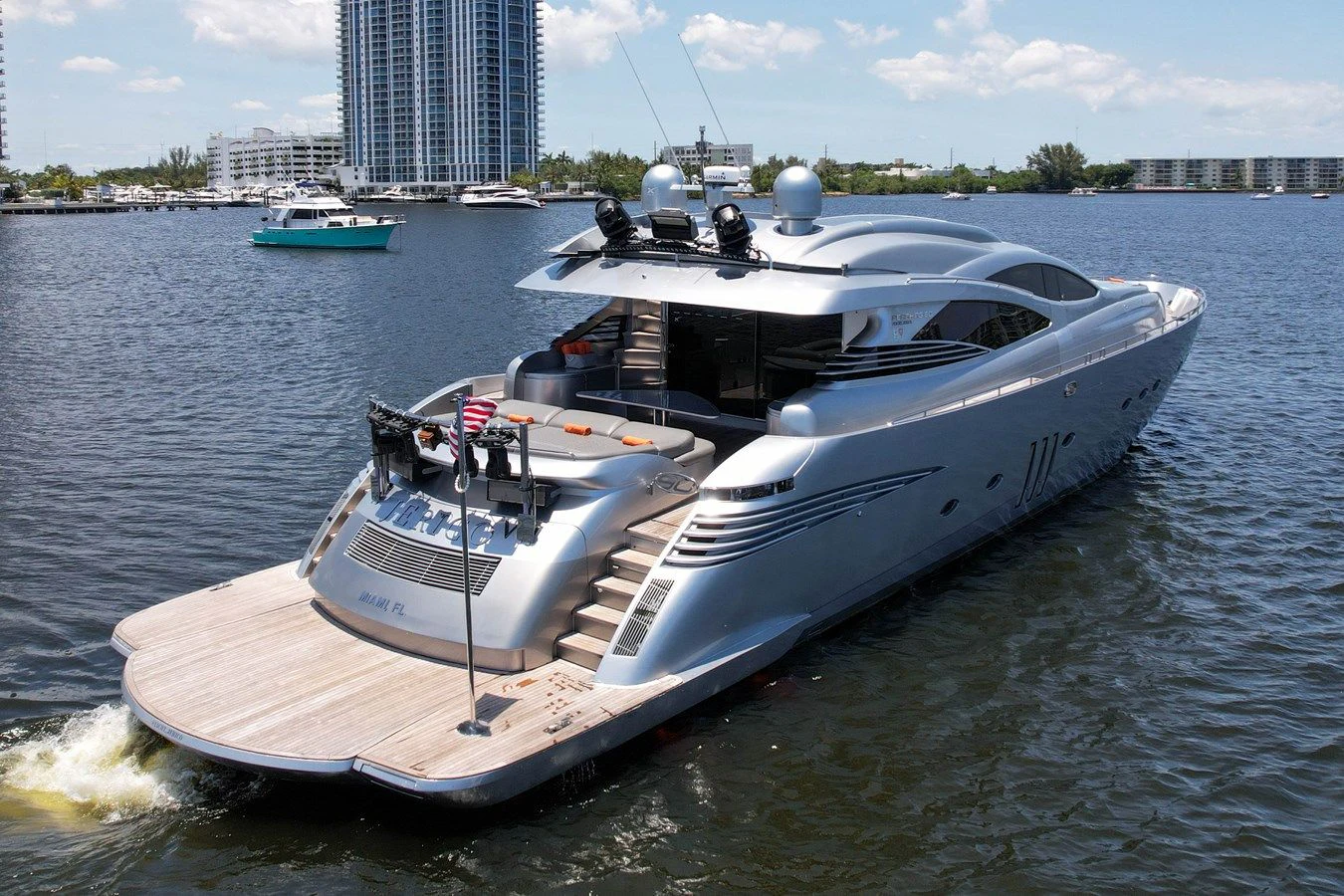 a boat on the water aboard JERICO V Yacht for Sale