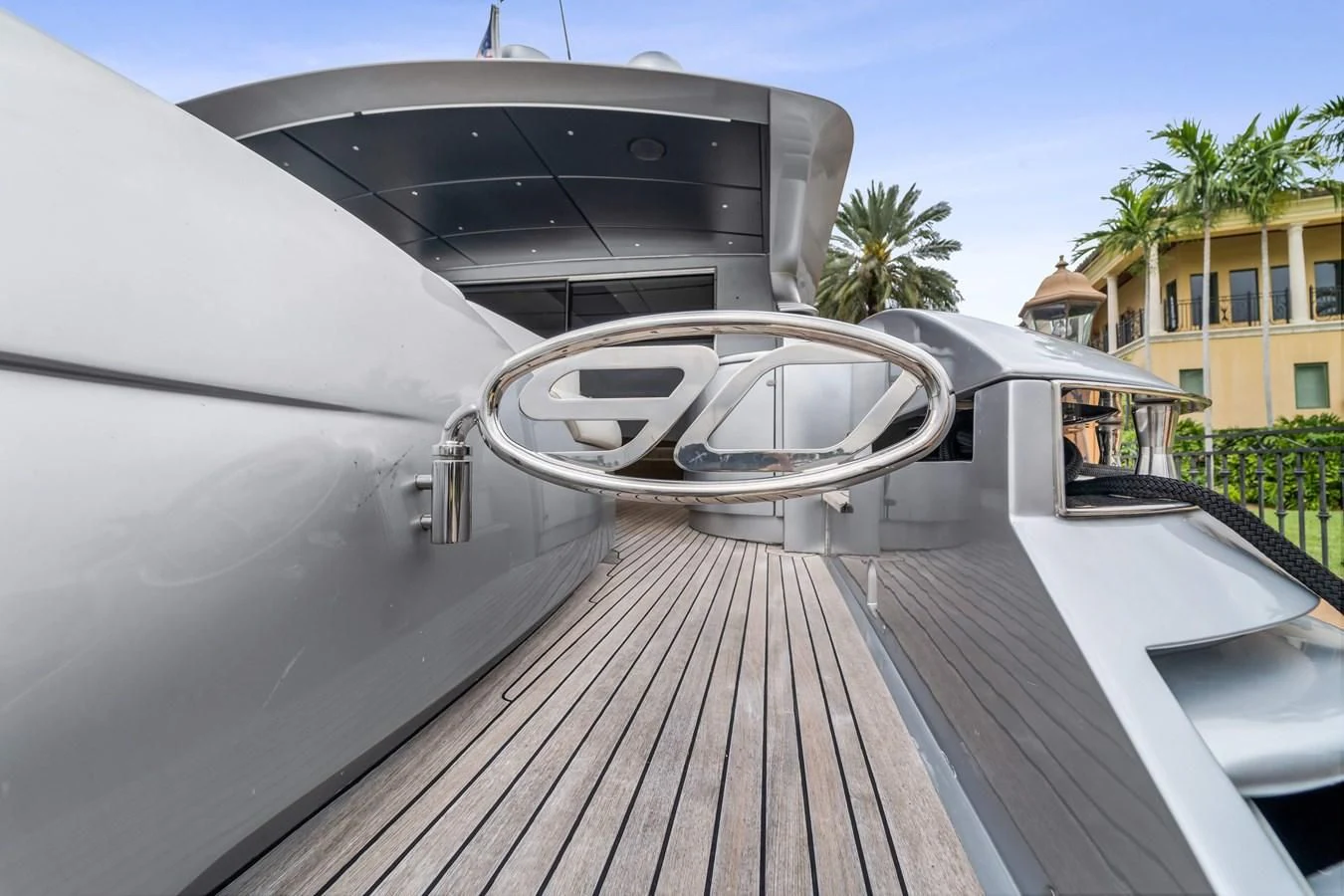 a building with a dome roof aboard JERICO V Yacht for Sale