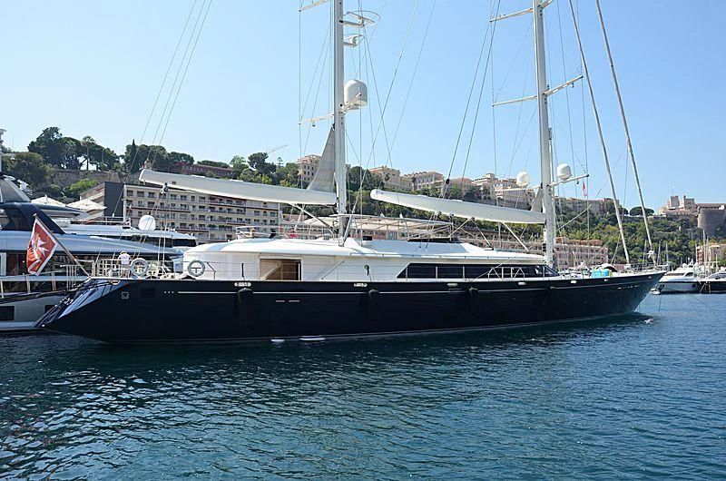 a boat in the water aboard PERSEUS Yacht for Sale