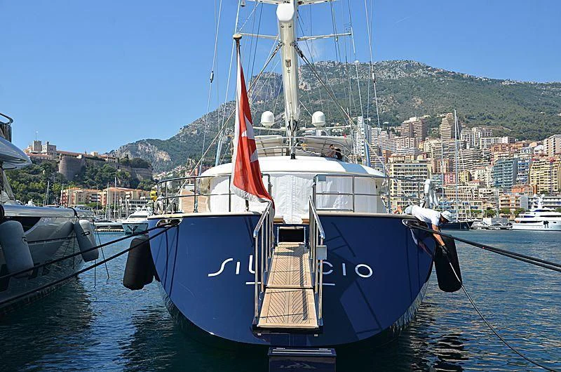 a boat in the water aboard PERSEUS Yacht for Sale