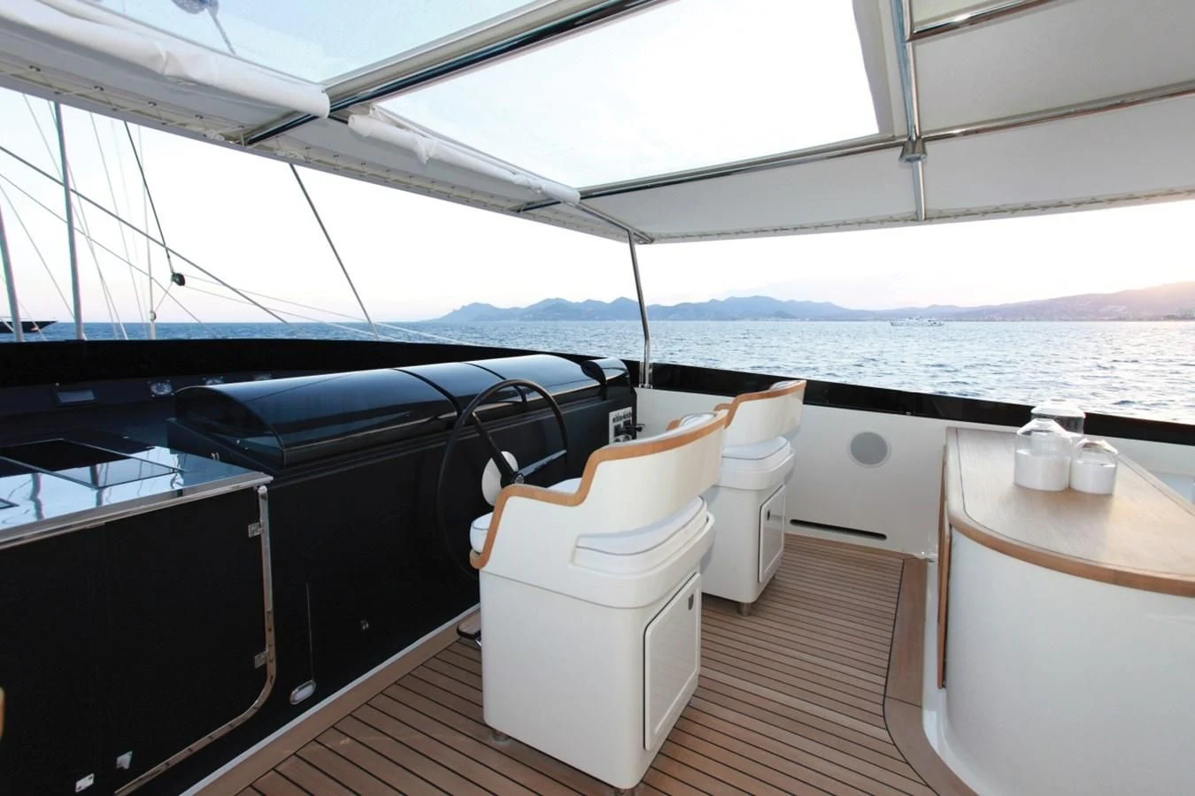 a boat on the water aboard PERSEUS Yacht for Sale