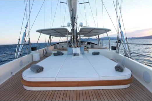 a boat on the water aboard PERSEUS Yacht for Sale
