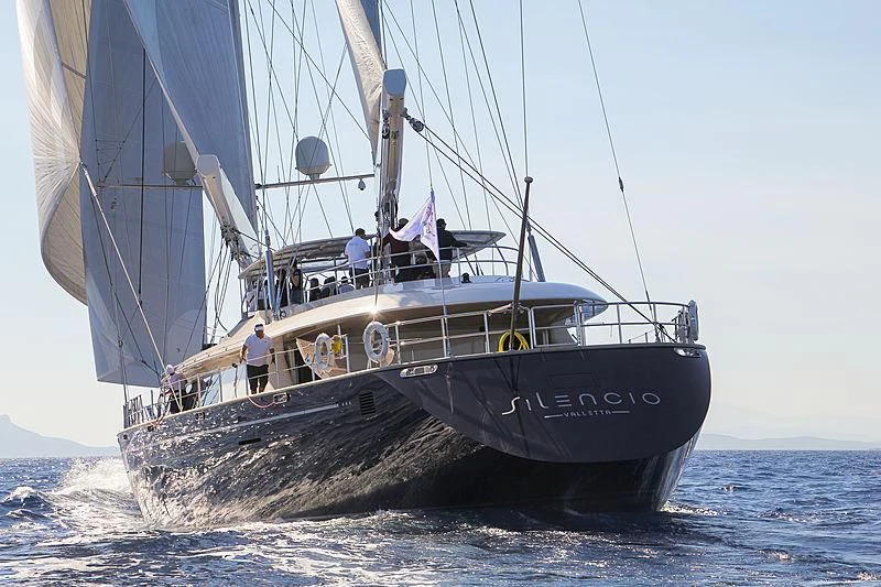 a boat on the water aboard PERSEUS Yacht for Sale