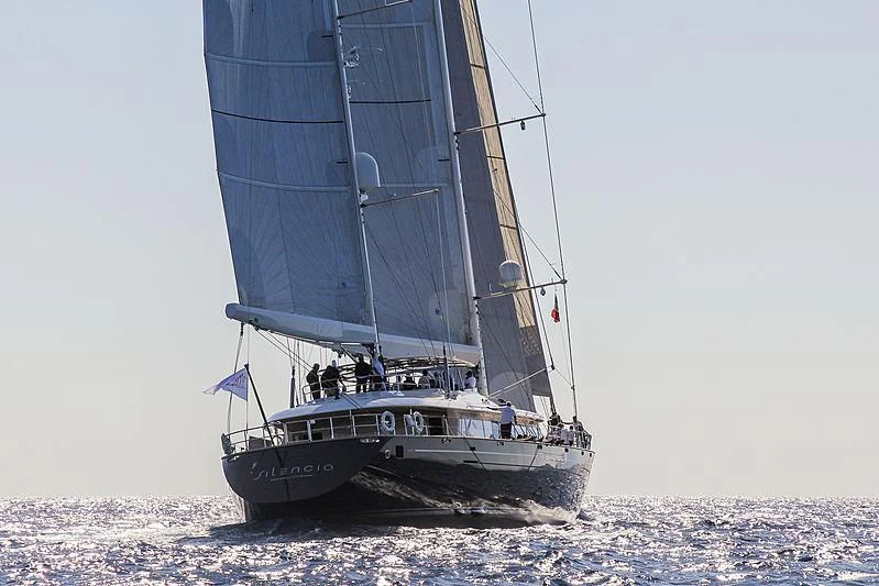 a boat sailing on the sea aboard PERSEUS Yacht for Sale