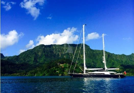 a sailboat on the water aboard PERSEUS Yacht for Sale