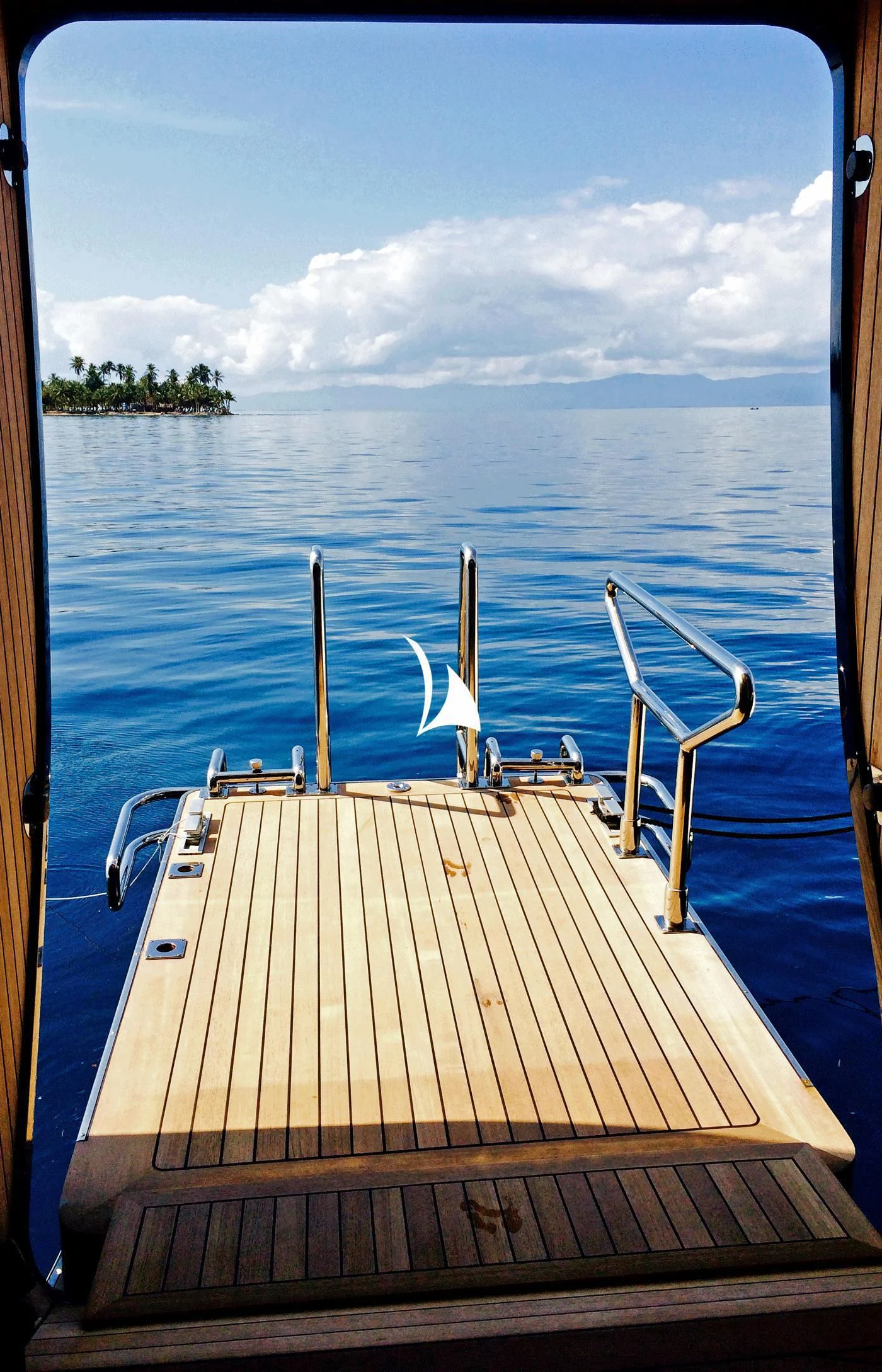 a boat on the water aboard PERSEUS Yacht for Sale