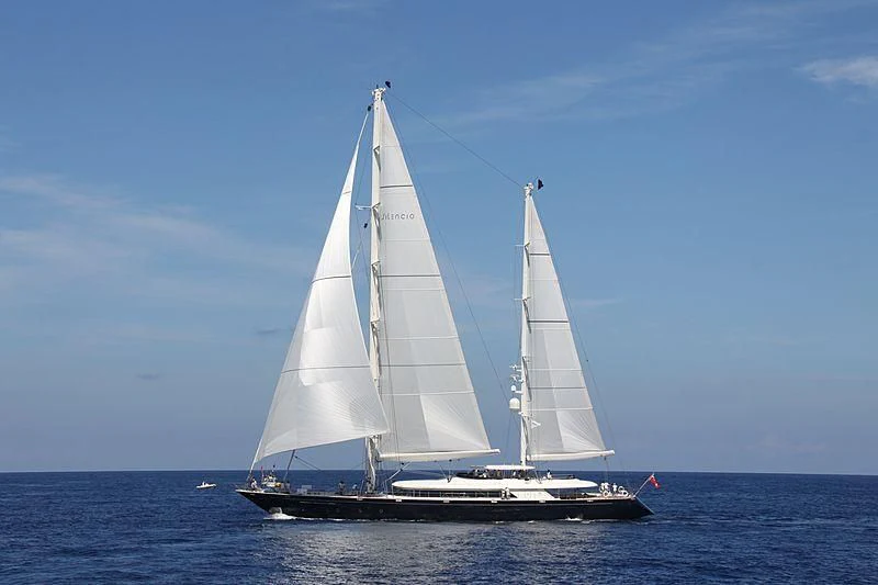 a sailboat on the water aboard PERSEUS Yacht for Sale
