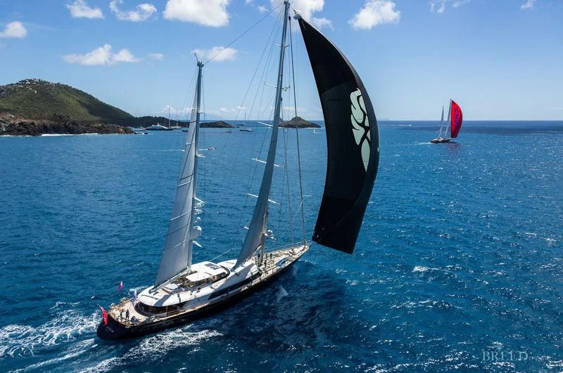 a sailboat on the water aboard PERSEUS Yacht for Sale