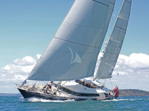 a sailboat on the water aboard PERSEUS Yacht for Sale