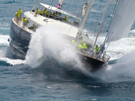 a group of people on a boat aboard PERSEUS Yacht for Sale