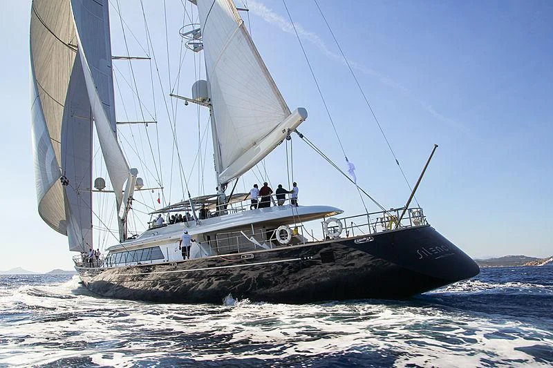 a boat on the water aboard PERSEUS Yacht for Sale