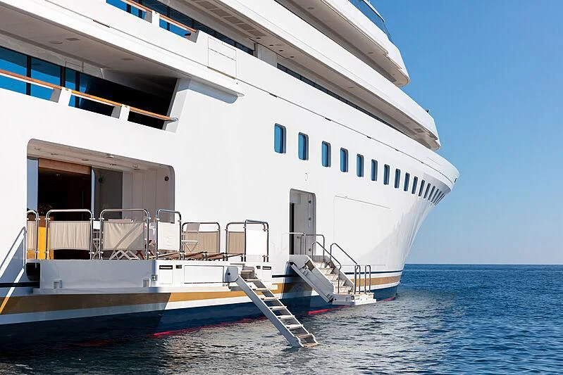 a boat on the water aboard LADY MOURA Yacht for Sale