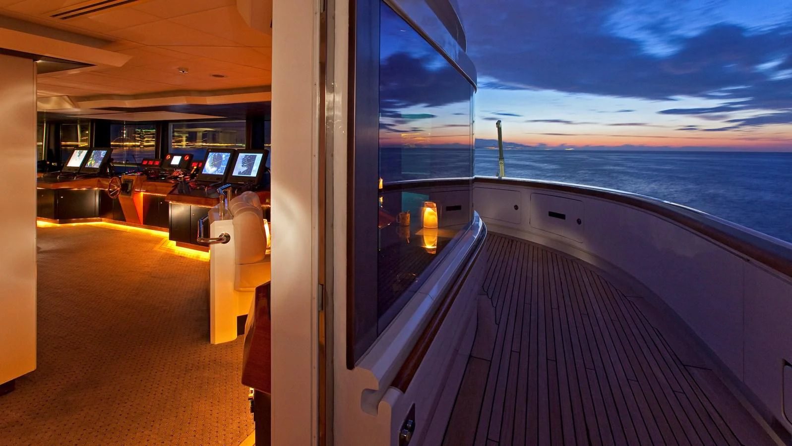 a boat on the water aboard LADY MOURA Yacht for Sale