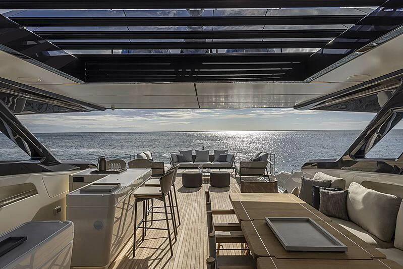 a boat on the water aboard EPIC Yacht for Sale