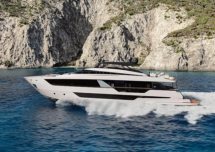 a boat on the water aboard EPIC Yacht for Sale