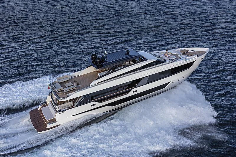 a boat on the water aboard EPIC Yacht for Sale