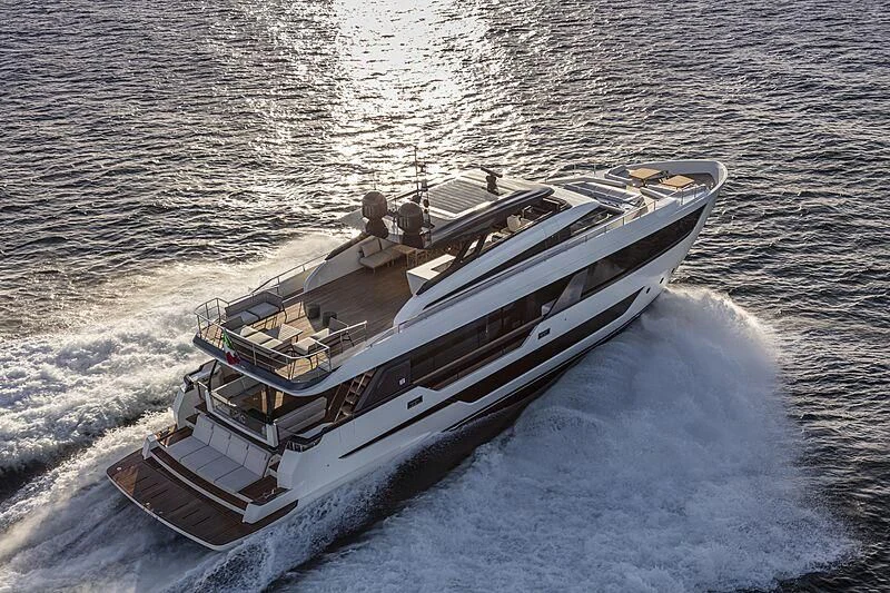 a boat on the water aboard EPIC Yacht for Sale