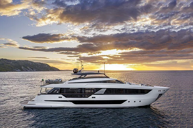 a boat on the water aboard EPIC Yacht for Sale
