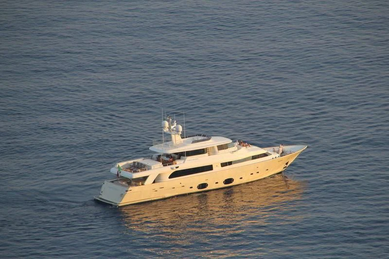a boat in the water aboard MARIDAKI Yacht for Sale