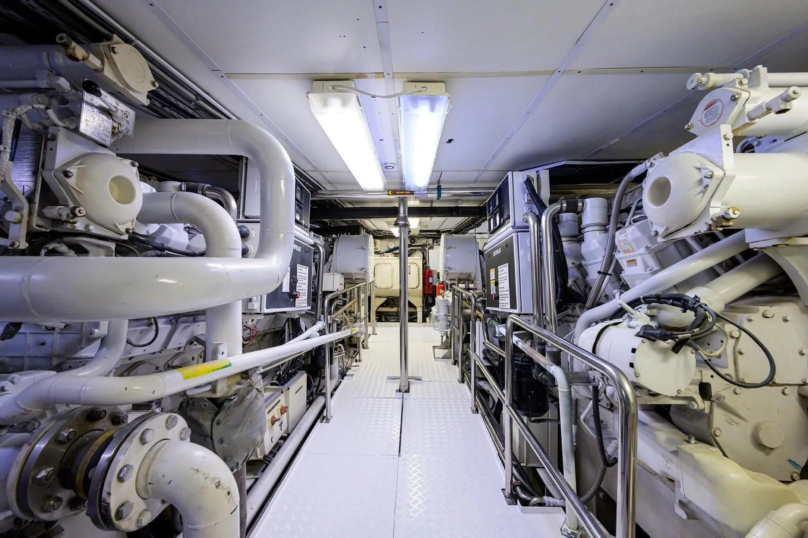 a room with several machines aboard CABERNET Yacht for Sale