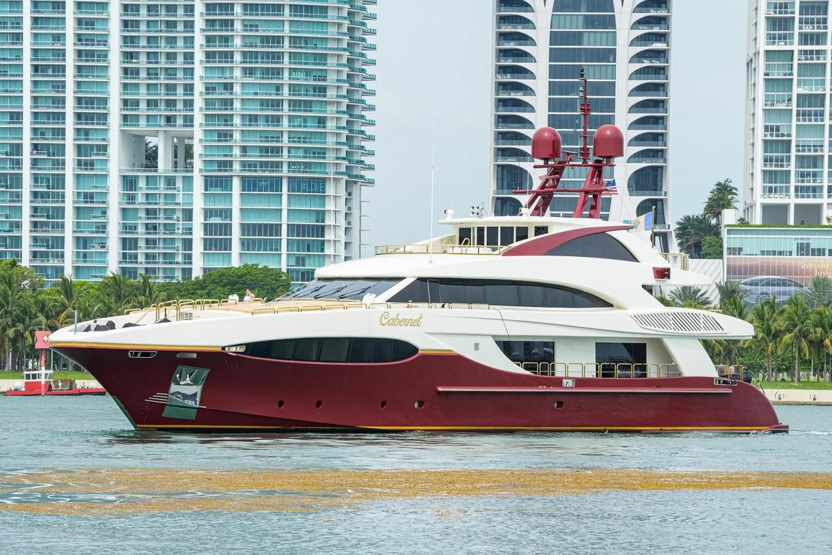 a boat on the water aboard CABERNET Yacht for Sale