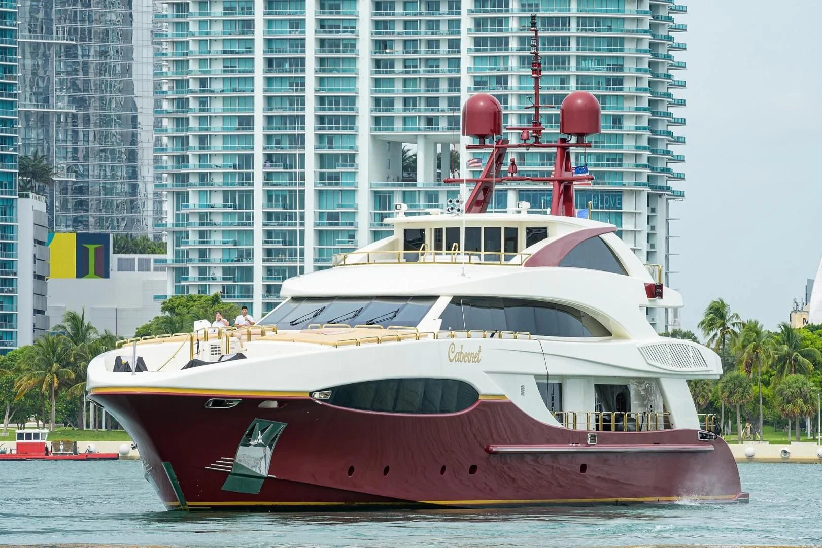 a boat on the water aboard CABERNET Yacht for Sale