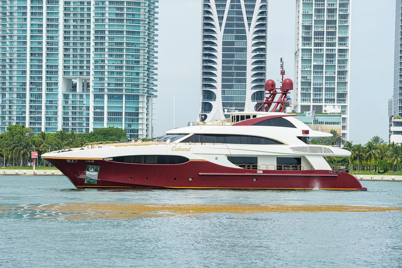 a boat on the water aboard CABERNET Yacht for Sale
