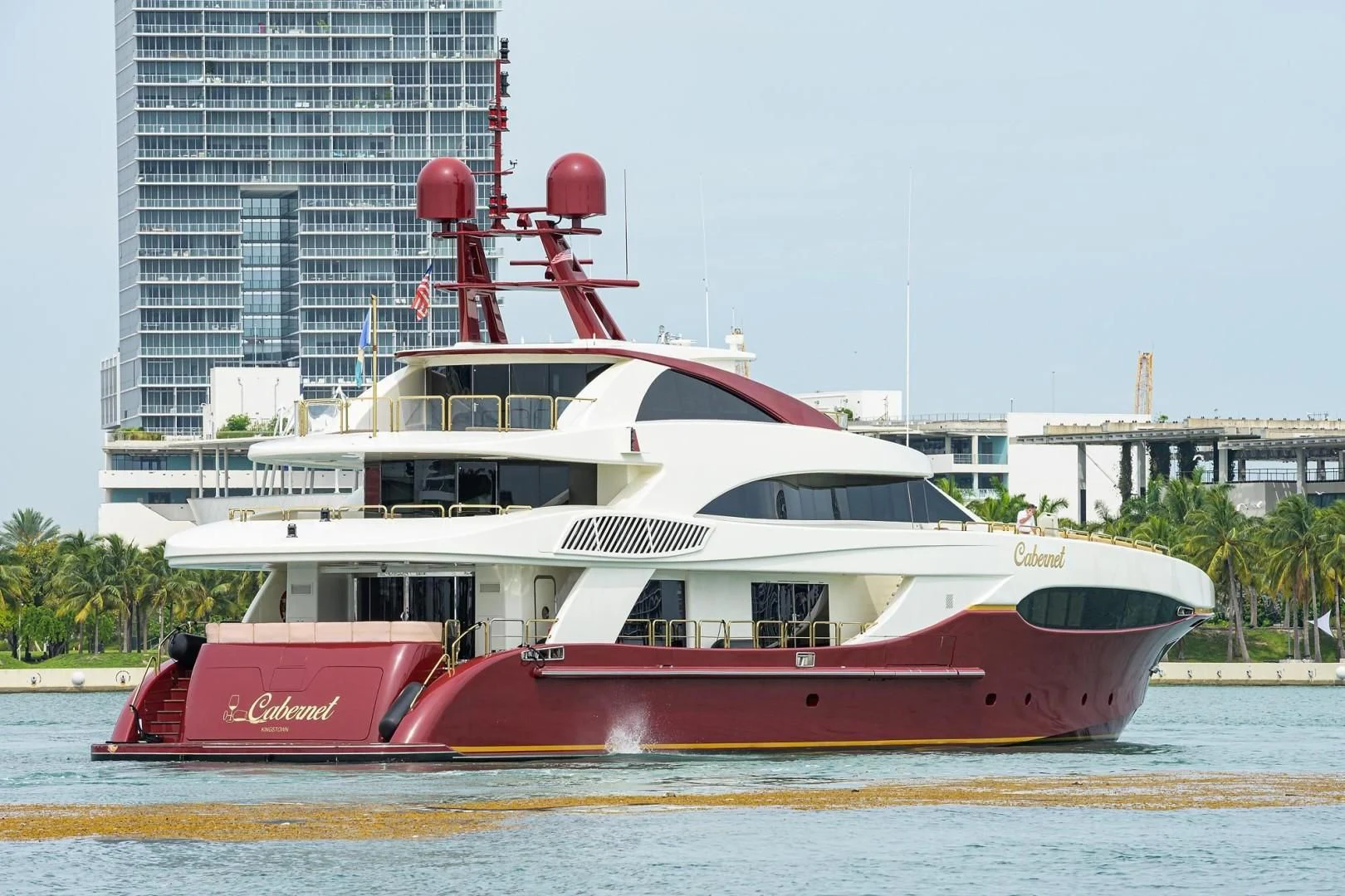 a boat on the water aboard CABERNET Yacht for Sale