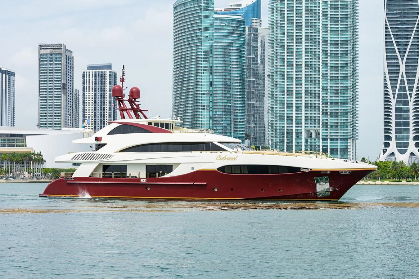 a boat on the water aboard CABERNET Yacht for Sale