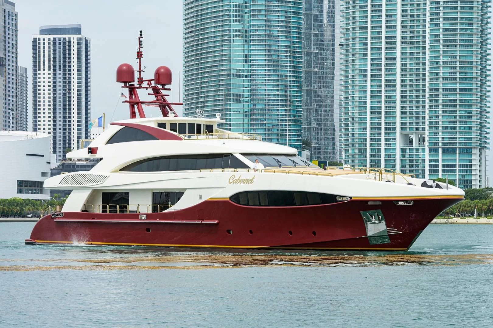 a boat on the water aboard CABERNET Yacht for Sale