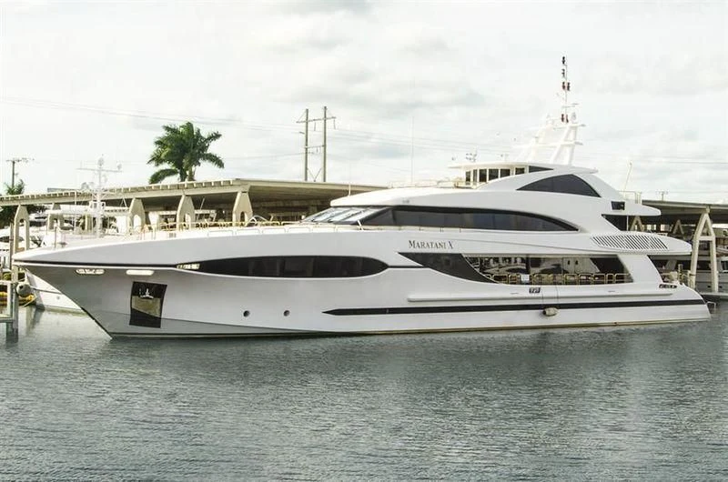a white yacht in the water aboard CABERNET Yacht for Sale