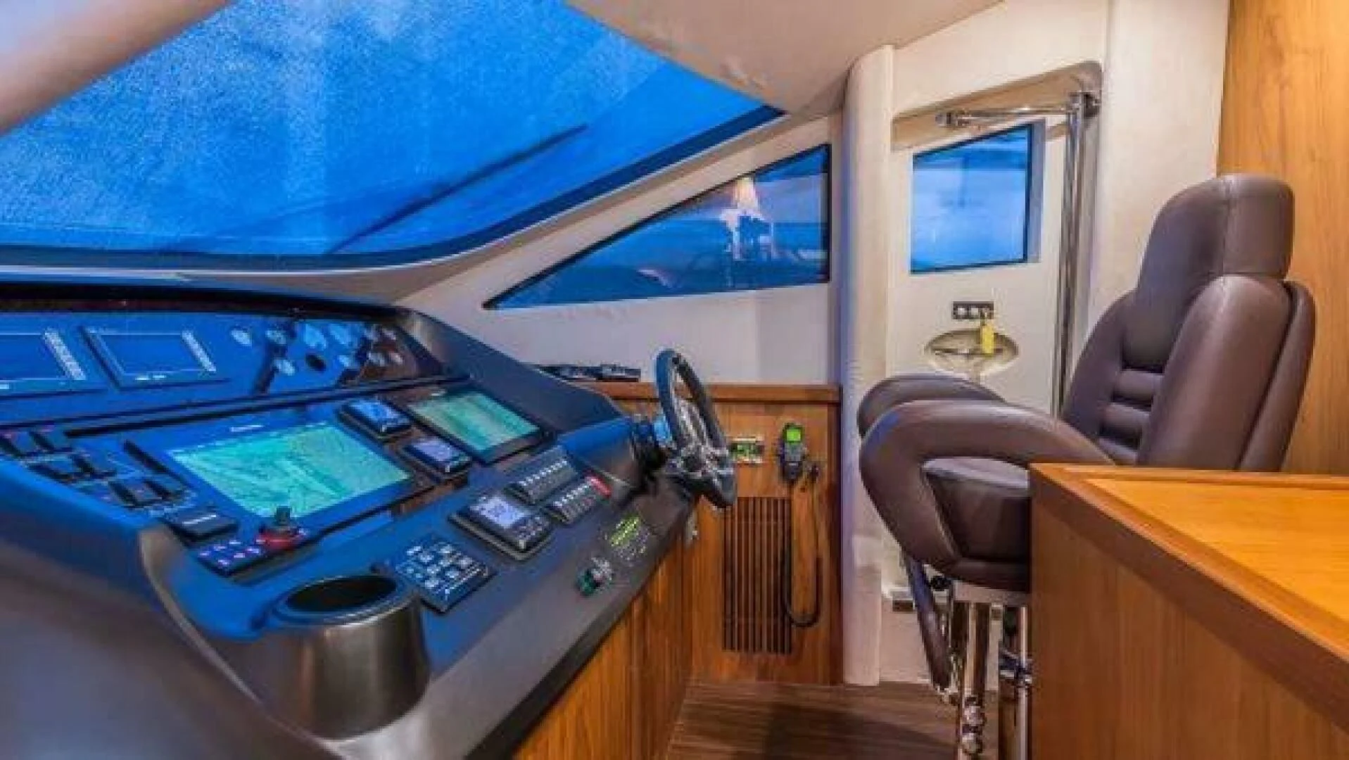 a machine on the counter aboard TWINS Yacht for Sale